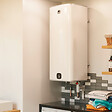 THERMOR - Chauffe-eau électrique Malicio 3 connecté Thermor - 2400W - Carré vertical mural - 150L - 5 personnes - Blanc - vignette