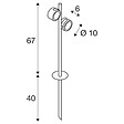 SLV - Projecteur extérieur SLV SITRA 360 SPIKE double, anthracite, GX53/TCR-TSE, 2 x 9 W - vignette