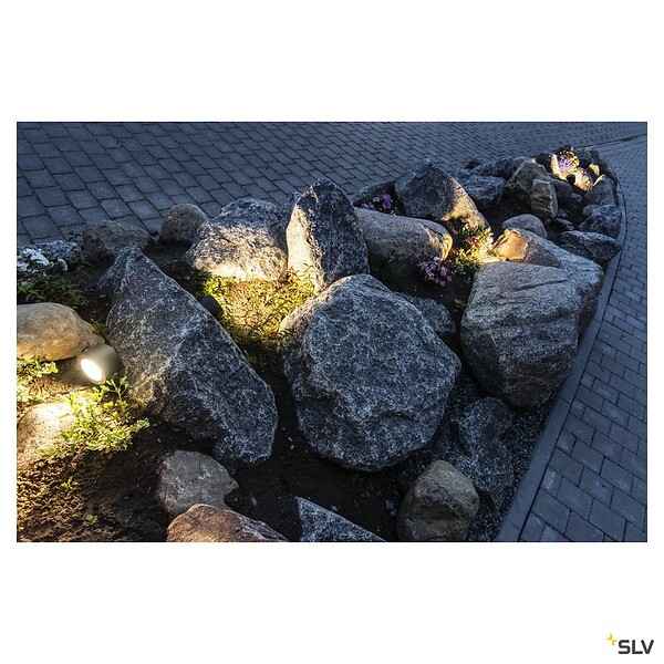 SLV - Projecteur extérieur SLV SITRA 360 SPIKE simple, anthracite, GX53/TCR-TSE, 9 W - large