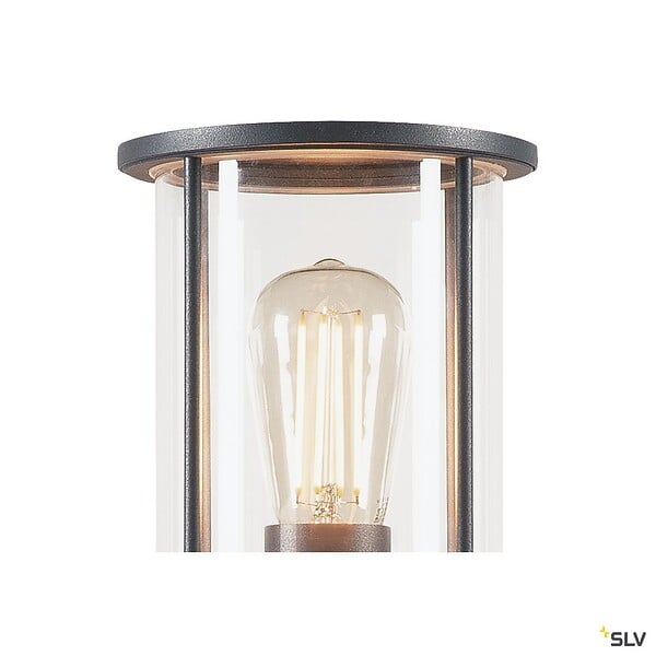 SLV - Borne extérieure SLV PHOTONIA, anthracite E27, 60W - Hauteur 90 cm - large