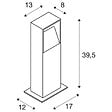 SLV - Borne extérieure, anthracite LOGS 40 avec LED - SLV - vignette