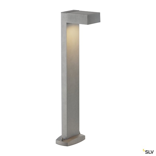 SLV - Borne extérieure SLV QUADRASYL 75, GX53/TCR-TSE, 11W - Coloris gris - large