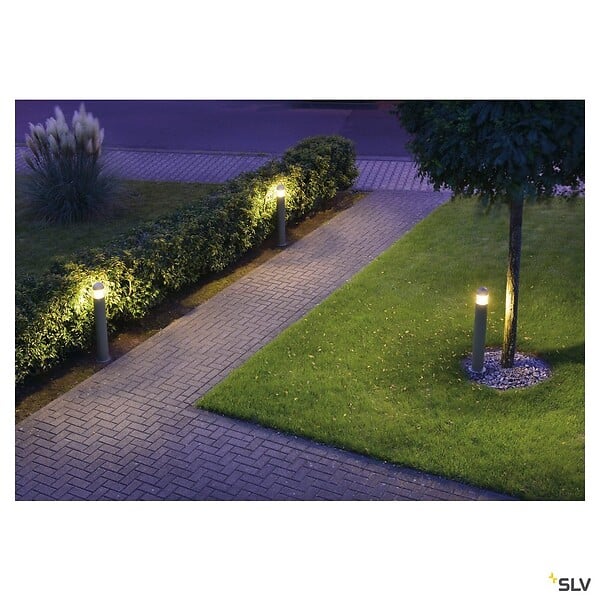SLV - Borne extérieure SLV C-POL, anthracite, E27, 24W max, IP54 - large