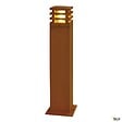 SLV - Borne extérieure SLV RUSTY coloris fonte rouillée, E27, 11W pour jardin - Hauteur 70 cm - vignette