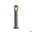 SLV - Borne extérieure SLV LISENNE, gris/verre fumé, E27 23W - Hauteur 70 cm - vignette