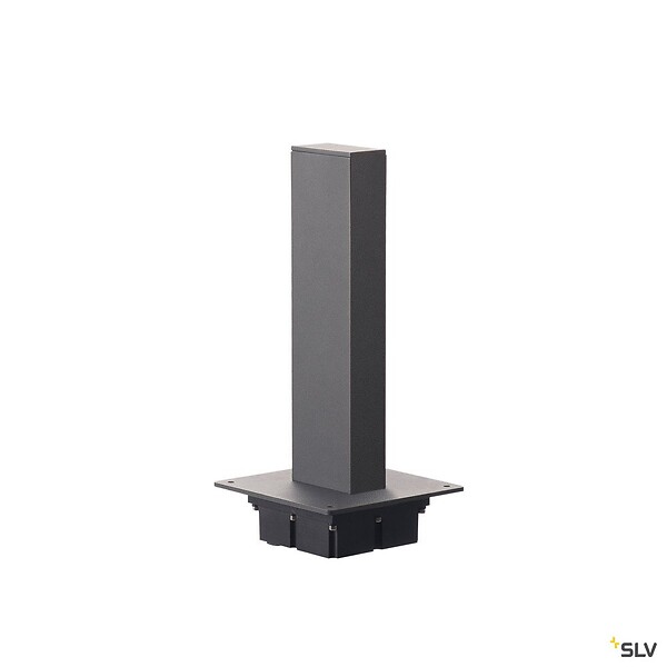 SLV - Borne extérieure SLV H-POL anthracite avec LED, Hauteur 30 cm - large