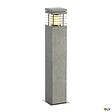 SLV - Borne extérieure SLV ARROCK GRANITE 70, E27, couleur poivre et sel - Hauteur 70 cm - vignette