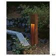SLV - Borne extérieure SLV RUSTY SLOT, coloris fonte rouillée, E27, 11W - Hauteur 80 cm - vignette