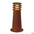 SLV - Borne extérieure SLV RUSTY coloris rouillée, E27, 11W pour jardin - Hauteur 40 cm - vignette