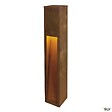 SLV - Borne extérieure SLV RUSTY SLOT 80 avec LED intégrée, coloris fonte rouillée - Hauteur 80 cm - vignette