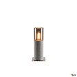 SLV - Borne extérieure SLV LISENNE, gris/verre fumé, E27 23W - Hauteur 40 cm - vignette