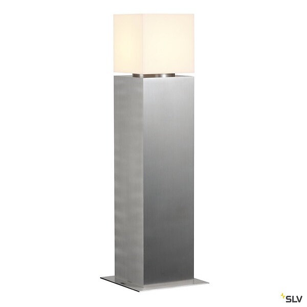 SLV - Borne extérieure SLV SQUARE POLE en inox 304, E27, 20W - Hauteur 60 cm - large
