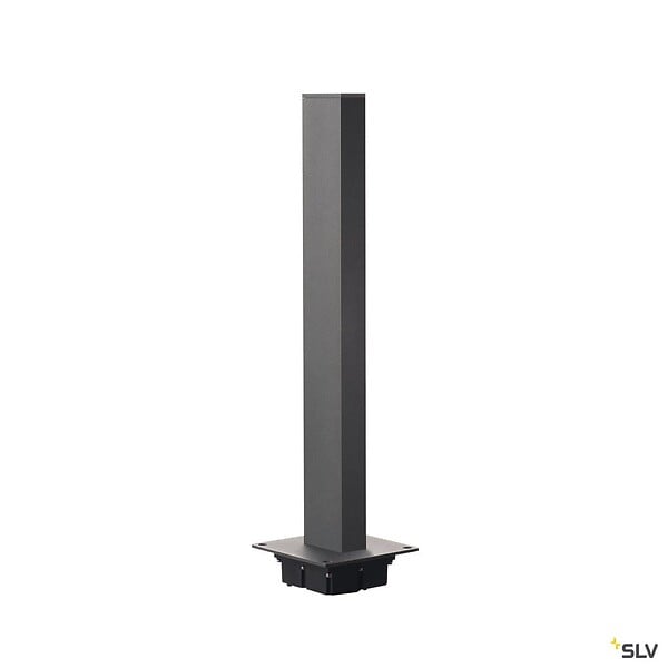 SLV - Borne extérieure SLV H-POL anthracite avec LED, Hauteur 60 cm - large