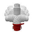 UNELVENT - Piquage flexible PFS80 Unelvent - Pour VMC OCTEO - Ø 80mm - vignette