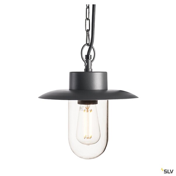 SLV - Suspension extérieure anthracite SLV MOLAT E27, 60W max, IP44 - large