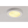 SLV - PLASTRA 105 E27, plafonnier rond, plâtre blanc, max. 2x 25W - vignette