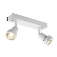 SLV - Applique intérieure orientable Puri 2 GU10 blanc mat max. 2x50W anneau déco inclus - vignette