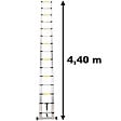 GT MARKET - Échelle télescopique en aluminium - 4.40 mètres - vignette
