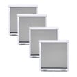 VOLET-MOUSTIQUAIRE - Pack éco de 4 moustiquaires enroulables alu H145 cm x L130 cm blanc - vignette