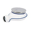NICOLL - bonde extra-plate pour receveur de douche perçage 90 mm capot métal chromé - 0205801 - vignette