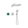 HANSGROHE - kit encastré Raindance E avec mitigeur thermostatique ShowerSelect Square Hansgrohe - vignette