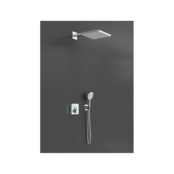 HANSGROHE - kit encastré Raindance E avec mitigeur thermostatique ShowerSelect Square Hansgrohe - large