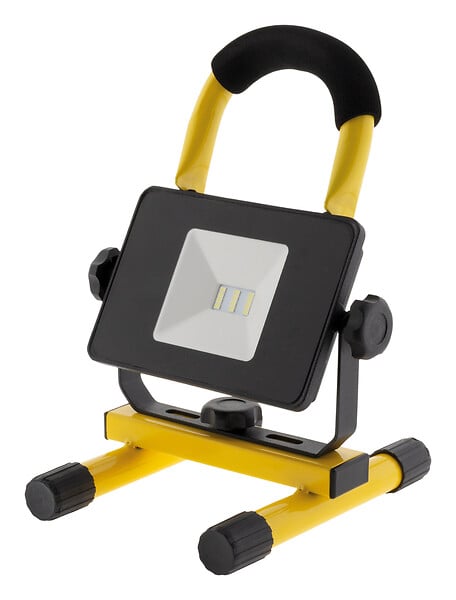 ZENITECH - Projecteur LED rechargeable de chantier 10W - jaune - Zenitech - large