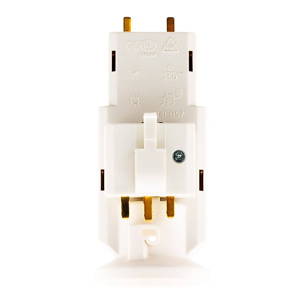 ZENITECH - Douille avec Fiche DCL 6A 250V B22 - Blanc - Zenitech - large