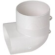 ALDES - Coude mixte Minigaine pour conduits rigides PVC - 40 x 100mm - ø80mm - vignette