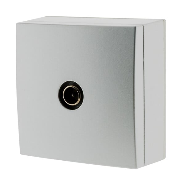 BELVUE - Prise TV saillie Bel'Vue Ø9.52mm - gris - Zenitech - large