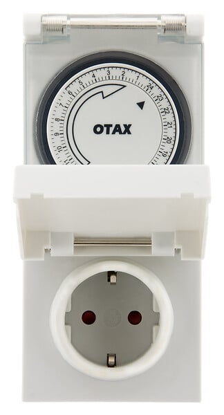 OTAX - Programmateur extérieur Schuko IP44 48 programmes - Zenitech - large
