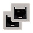ZENITECH - Lot de 2 raccords RJ45 F/F CAT6 - Blanc - Zenitech - vignette