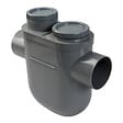 NICOLL - Siphon disconnecteur monobloc Nicoll  -  Ø100mm - PVC - Gris - A coller - vignette