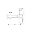 HANSGROHE - Siphon lavabo et bidet - Laiton - vignette