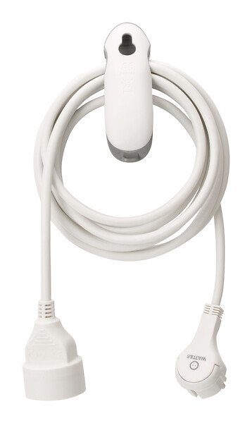 WATTANDCO - Rallonge 3m avec pince - blanc - Watt and Co - large