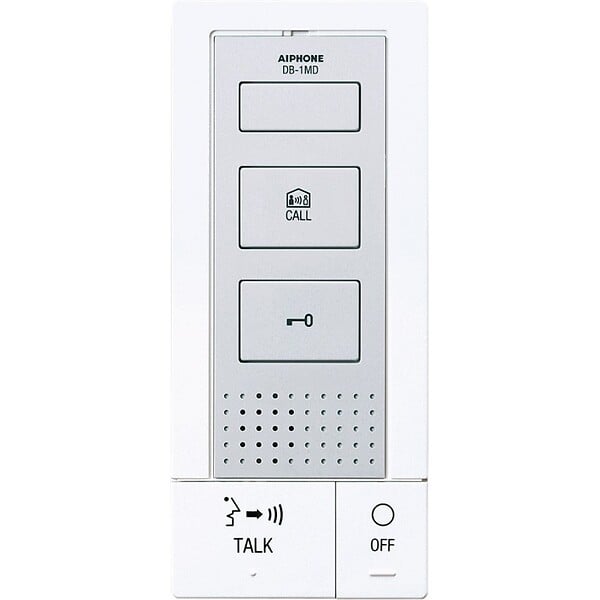 AIPHONE - Kit portier audio 2 fils mains-libres avec platine alu. saillie et transformateur - large