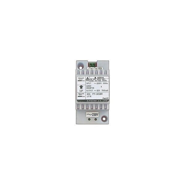 AIPHONE - Kit portier audio 2 fils mains-libres avec platine alu. saillie et transformateur - large