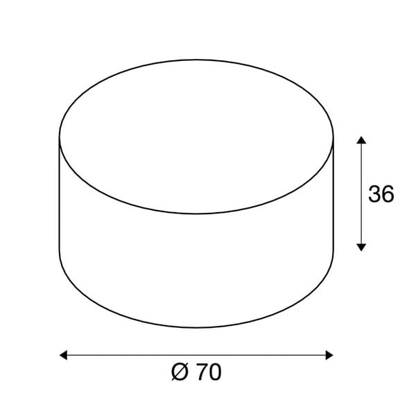 SLV - Abat-jour textile Fenda SLV - Ø 700mm - Rond - Blanc - large