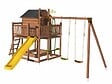 CERLAND - Aire de jeux en bois Tenerife - Marron - L.561xl.534xH.230cm - vignette