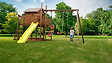 CERLAND - Aire de jeux en bois Tenerife - Marron - L.561xl.534xH.230cm - vignette