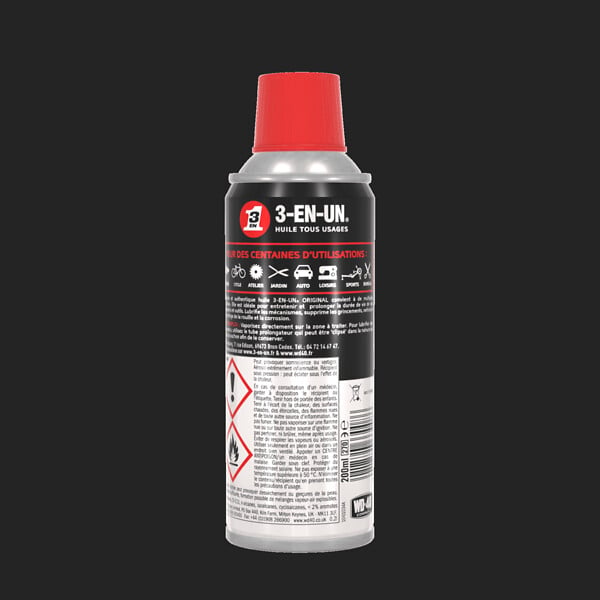 3-EN-UN - Huile tous usages - 200ml - Aérosol lubrifiant - large