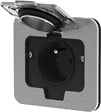THOMSON - Prise encastrée 16A 2P+T alu brossé IP55 - vignette