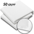 VOUNOT - Voile d’hivernage en Polypropylème 50g/m² 1.5x20m avec piquets blanc - vignette