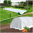 VOUNOT - Voile d’hivernage en Polypropylème 50g/m² 1.5x20m avec piquets blanc - vignette