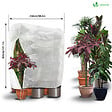 VOUNOT - Housse d'Hivernage Plante avec Cordon et zipper Polypropylème 150g/m² 250x360cm blanc - vignette