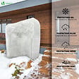 VOUNOT - Housse d'Hivernage Plante avec Cordon et zipper Polypropylème 150g/m² 250x360cm blanc - vignette