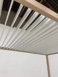 OMBREA - Pergola bioclimatique - Aspect bois - Toit blanc - 3x4m - vignette