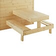 CERLAND - Maisonnette en pin massif Blanche - L.302xH.162xP.127cm - vignette