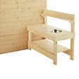 CERLAND - Maisonnette en pin massif Blanche - L.302xH.162xP.127cm - vignette