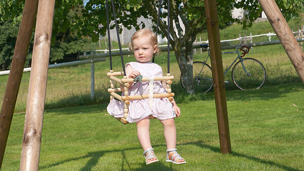 CERLAND - Siège bébé bois - Accessoire balançoire - large